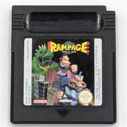 Rampage World Tour - Cartridge - (EUU) - Gameboy Original (B Grade) (Genbrug)